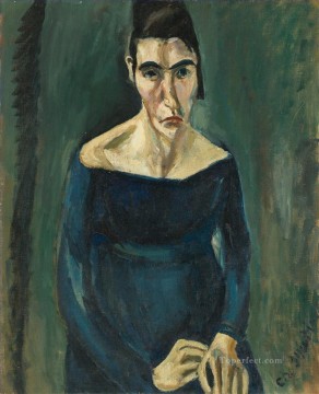 Expressionism Painting - LA FOLLE woman Chaim Soutine Expressionism